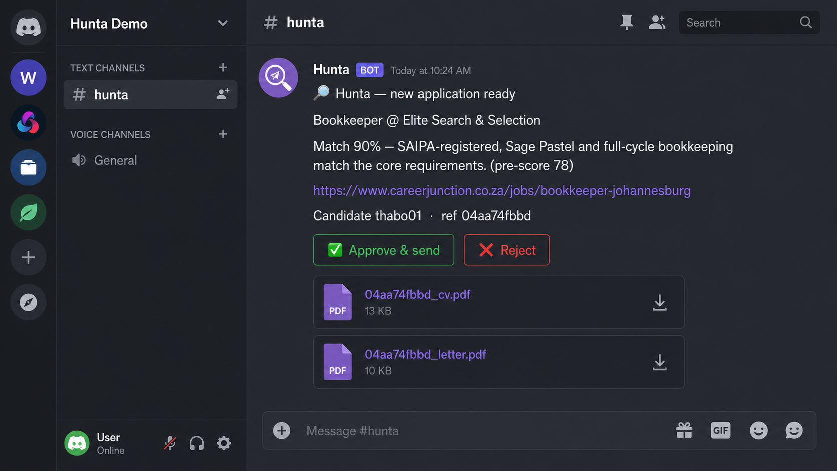 The STPi Discord card